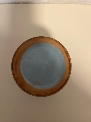 Vaso in ceramica blu 13 cm