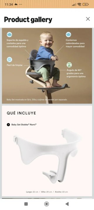 Accesorio Baby Set para trona Stokke Nomi - Blanco