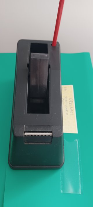 Porta scotch nero ufficio base pesante