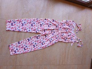 Suite Blanco Mono pantalón mariposas T.42