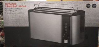 Tostador Inox 2 Ranuras Largas 1500W