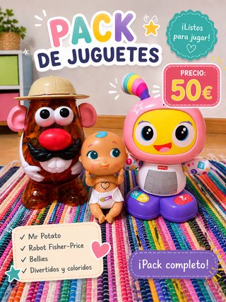Pack Juguetes Mr Potato, Fisher-Price, Bellies