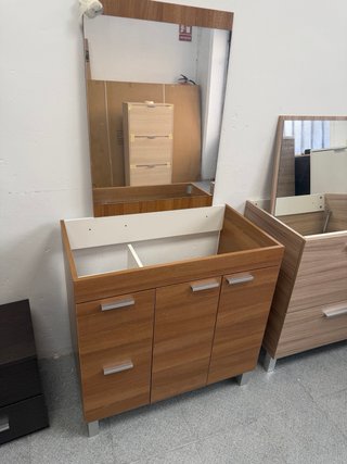 Mueble de baño madera y metal