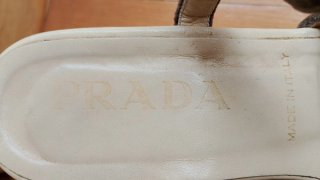 Sandalias Prada Plataforma Terciopelo
