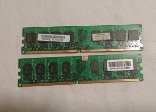 LOTE RAM DDR2 16gb  5uds. Dimm Kingston, Elpida