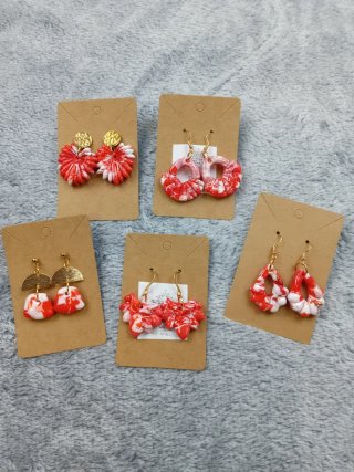 Pendientes Coral