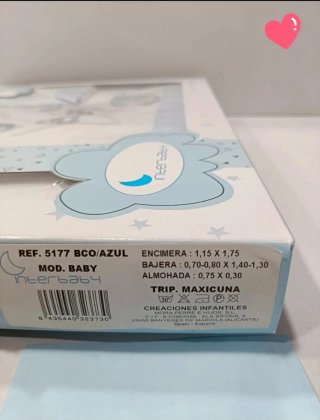 Juego sábanas maxicuna Interbaby 3 piezas
