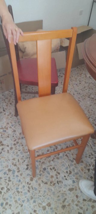 Juego de 5 sillas de comedor madera