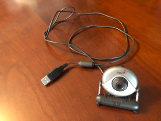 Cámara Web Genius USB Vintage Plata/Negra