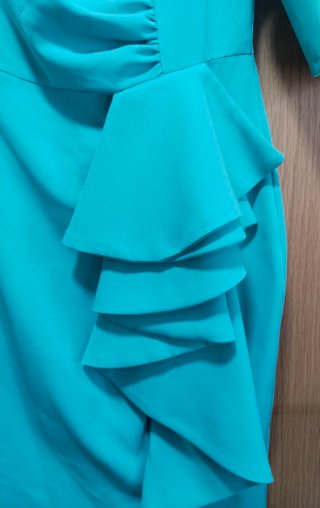 Vestido evento turquesa talla S