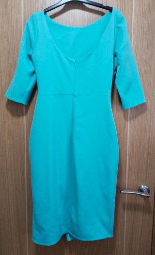 Vestido evento turquesa talla S