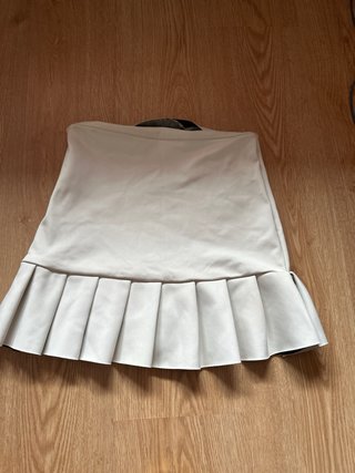 Falda mini Zara blanca talla S