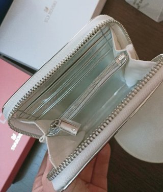 Monedero Swarovski Plata