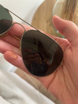 Gafas Ray-Ban Aviator Plata y Negro hombre