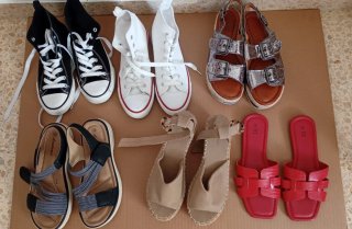 Lote zapatos sra , srta num 37.Juntos o por separa