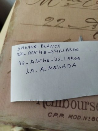 Sábanas antiguas algodón bordadas
