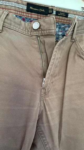 Pantalón Slim Massimo Dutti Marrón Talla M