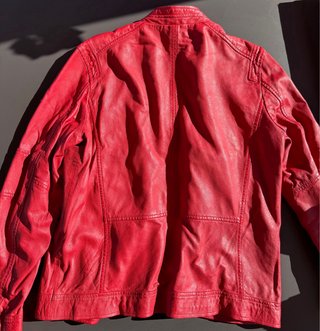 Chaqueta de Piel Roja Bugatti Hombre