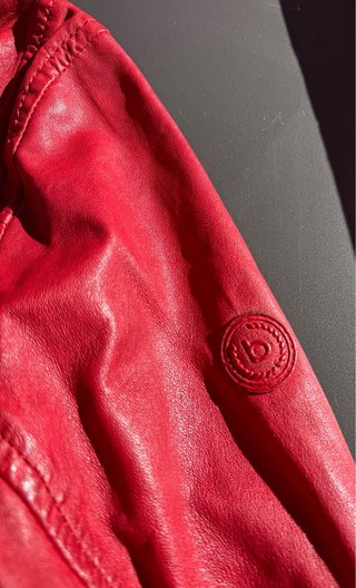 Chaqueta de Piel Roja Bugatti Hombre