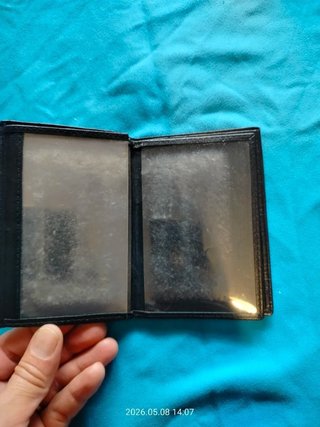 Cartera Piel Negra Portadocumentos DNI