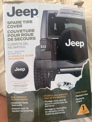 Cubierta de neumático de repuesto Jeep