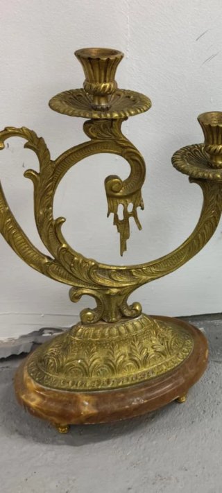 Candelabros de Bronce Antiguos