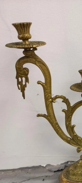 Candelabros de Bronce Antiguos