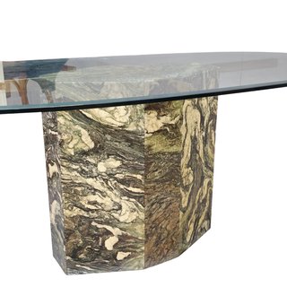 Mesa Comedor Artedi Mármol Cristal 1970