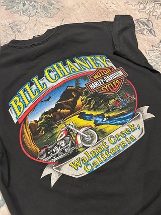 Harley Davidson Bill Chaney 1995 print Tee perfect condition