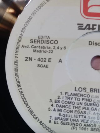 Vinilos Los Brincos - Álbum de Oro