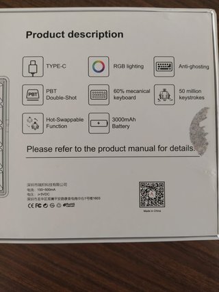 TECLADO MECANICO KEMOVE 60% BROWN SWITCH SWAPPABLE