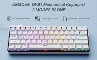 TECLADO MECANICO KEMOVE 60% BROWN SWITCH SWAPPABLE