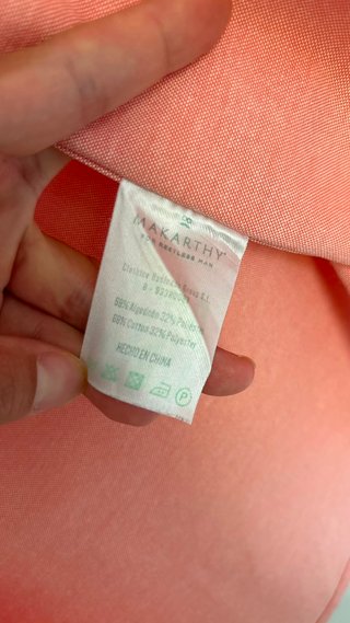 Camisa rosa salmón Makarthy Talla S