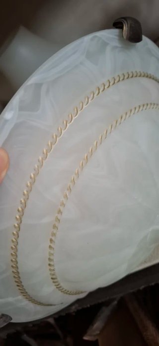 Plafoniera vetro e metallo diametro 25 cm
