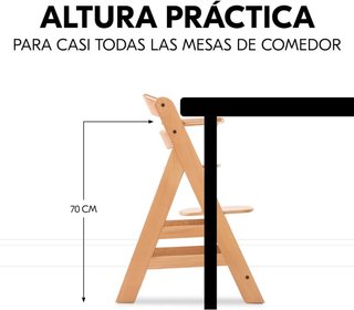 Trona Hauck Alpha Plus Madera Haya