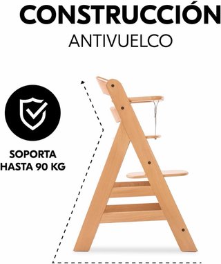 Trona Hauck Alpha Plus Madera Haya