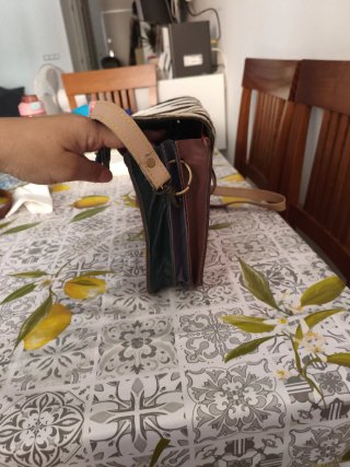 Bolso de piel con estampado cebra