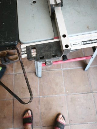 Mesa de corte para carpintería