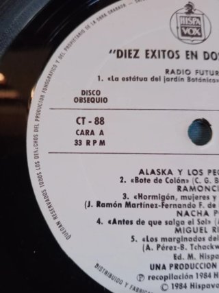 Vinilo Diez Exitos en Dos Tiempos