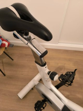 Bicicleta Spinning Estática Blanca