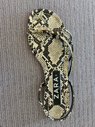 Sandalias Zara Animal Print Talla 36