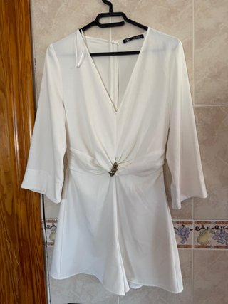 Vestido ZARA blanco