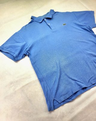 Polo Lacoste Vintage Azul Claro 90s Retro