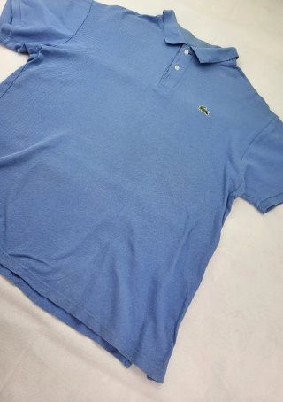 Polo Lacoste Vintage Azul Claro 90s Retro