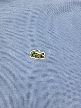 Polo Lacoste Vintage Azul Claro 90s Retro