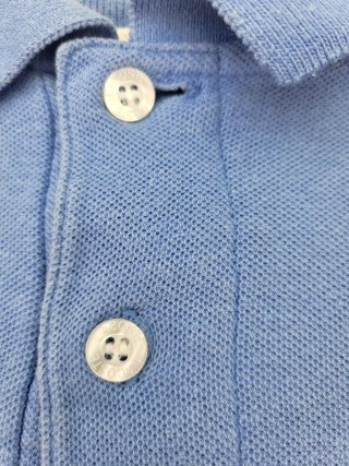 Polo Lacoste Vintage Azul Claro 90s Retro
