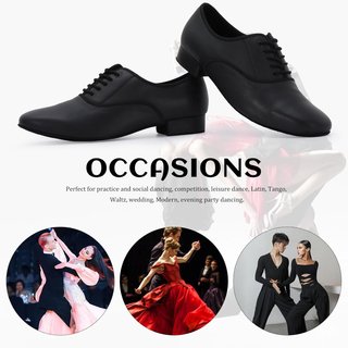 Zapatos Baile Latino Hombre T44 Negro