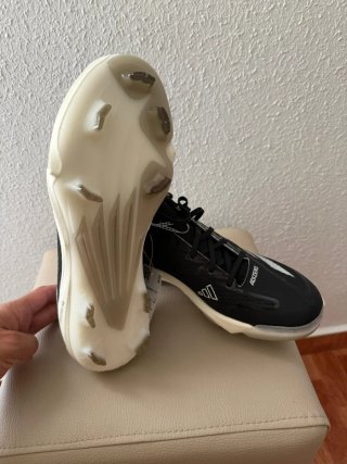 Zapatos de softbol Adidas Adizero Negro/Blanco