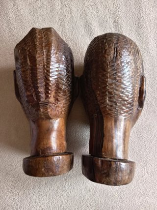 Pareja Tallas Madera Africanos