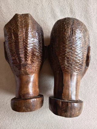 Pareja Tallas Madera Africanos